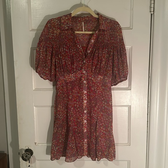 Pink Free People Bonnie Mini Dress - Picture 4 of 7